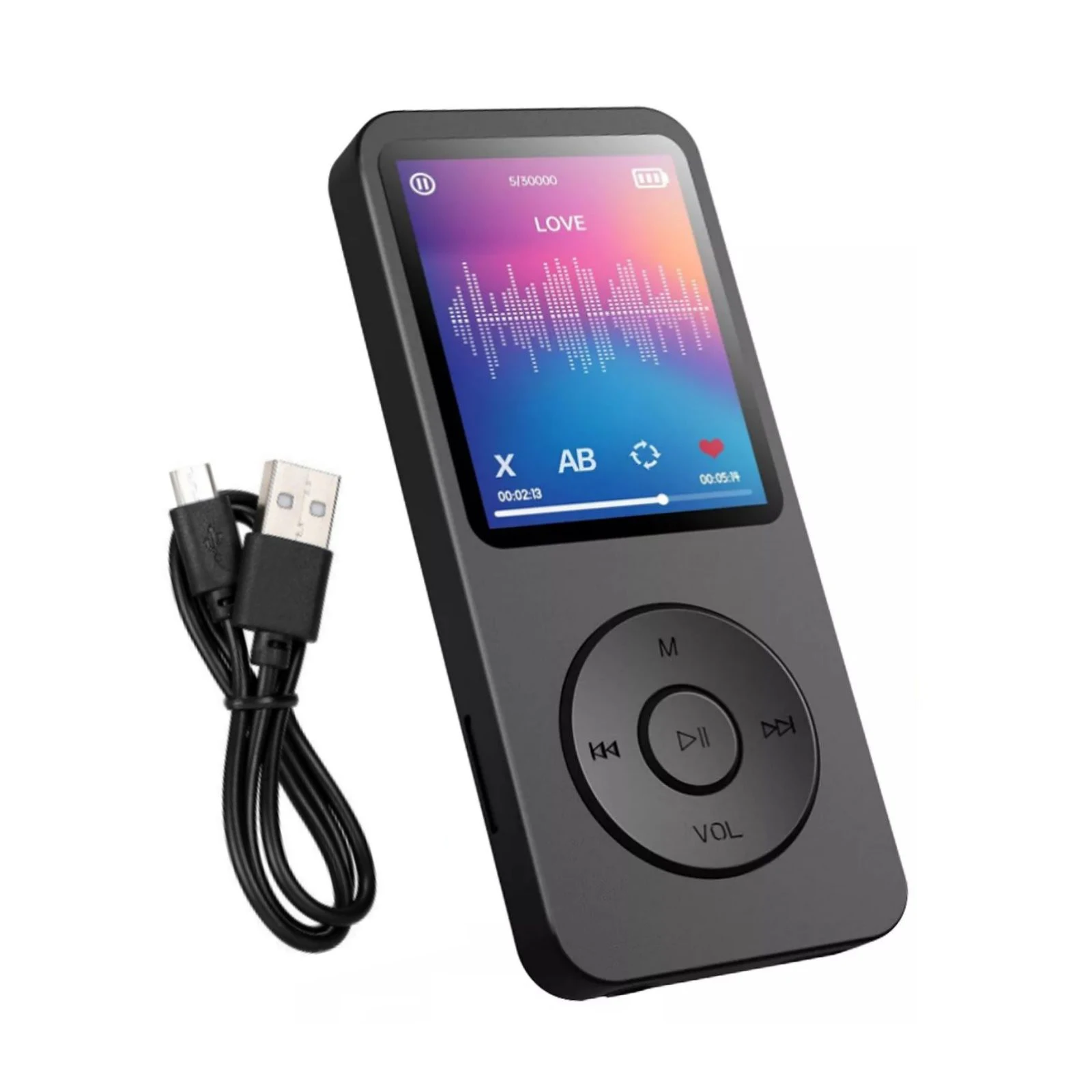 Portable MP3 Player 1.8 inch Color Screen Walkmen HIFI Bluetooth-Compatible E-Books Recording Sports MP4 FM Radio Music Player