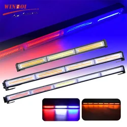 12-24V COB Automotive Strobo Lights Amber Red Blue White Police Strobe Light Bar Warning Emergency Beacon Stroboscope for Truck