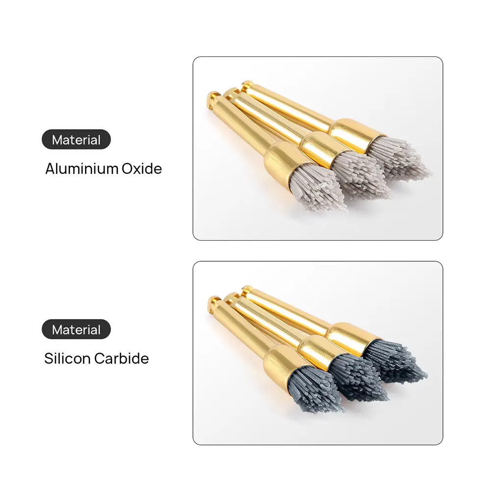 10pcs Dental Polishing Brush Aluminium Oxide/Silicon Carbide Polishing Prophy Brushes For Contra Angle Handpiece image 6