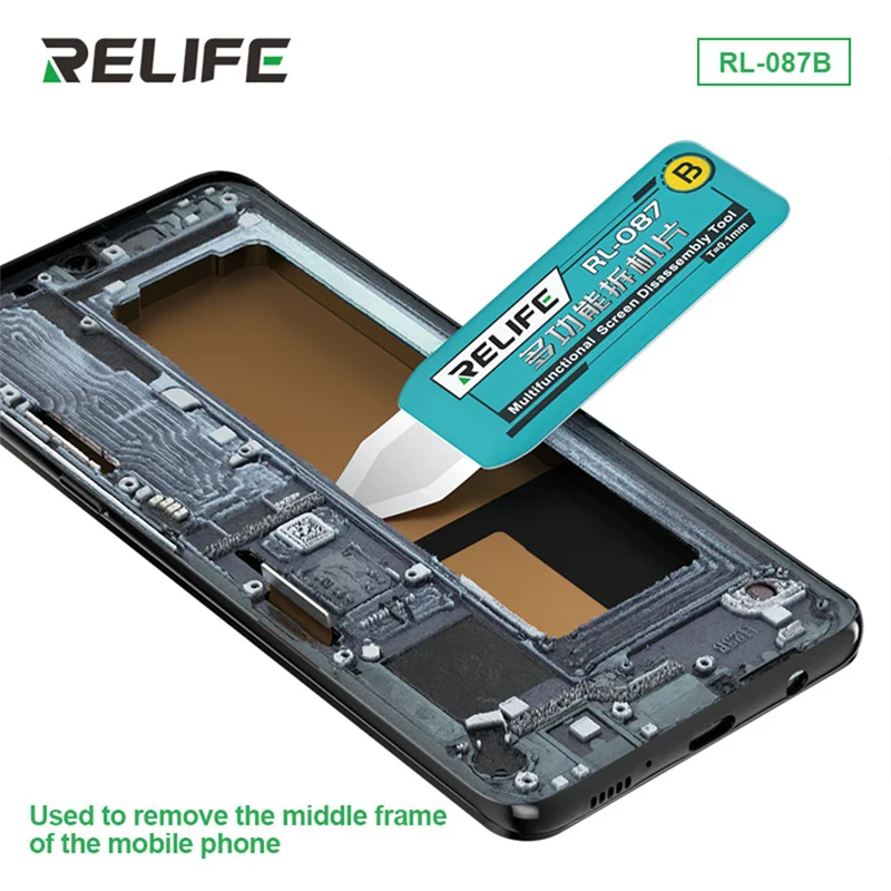 RELIFE RL-087 Multifunctional  Disassembly Blade Ultra-thin Mobile Phone LCD Screen Removing Middle Frame Opening Card Set