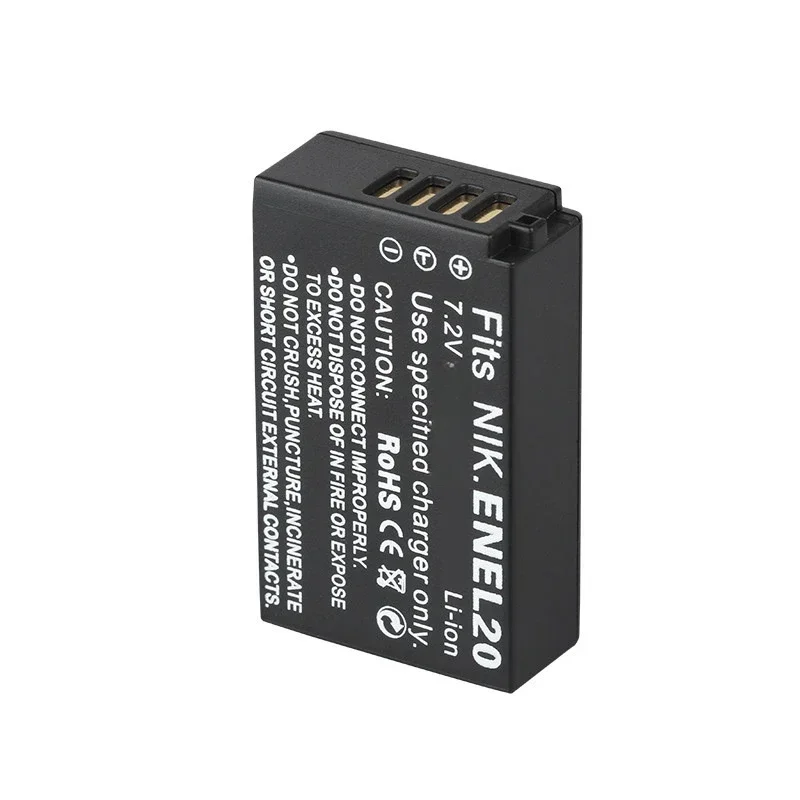 니콘 AW1 카메라 배터리 1020mAh EN-EL20 EL20A 배터리 (니콘 쿨픽스 P1000 P950 니콘 J1 J2 1 J3 용)