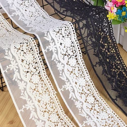 Double Edge Embroidery Lace for Crafts, Tulle Fabric, Sewing Ribbon Apparel, African Trimmings, New Lace for Needle Work