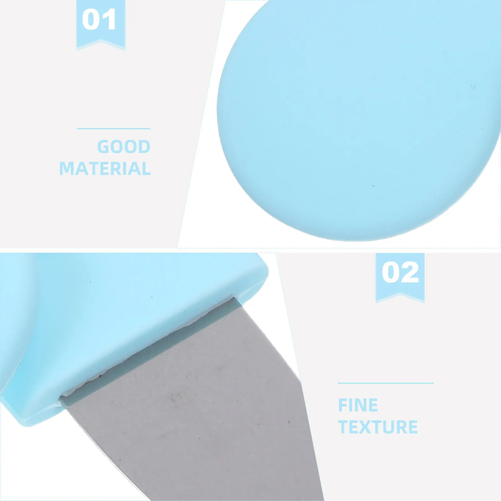 Dual Ended Tool Silicone Skin Scrubber Deep Pore Cleansing Face Spatula Portable Manual Control All Skin Types
