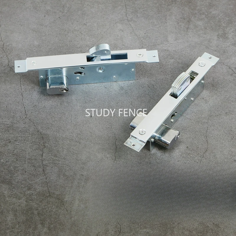 Sliding Door Lock Aluminum Alloy Lock with A Key Household Indoor Locks Hardware Accessories Suitable for New Door Installation