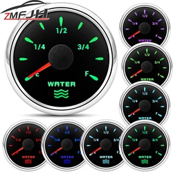 52mm Water Level Meter 0~190ohm Water Tank Indicator For Marine Boat Car 7 Color Backlight Waterproof Water Level Meter 12V 12V