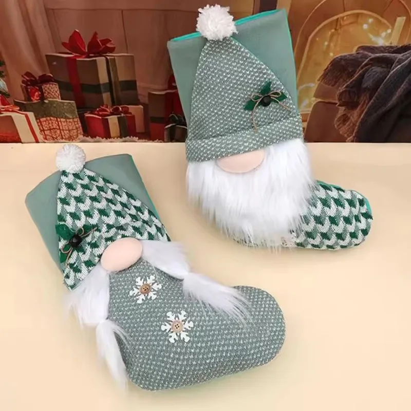 2025 Party Festival Christmas Supplies: Faceless Gnome Doll Stocking Socks – Santa Claus Gift Bag & Xmas Tree Hanging Ornament - Image 6