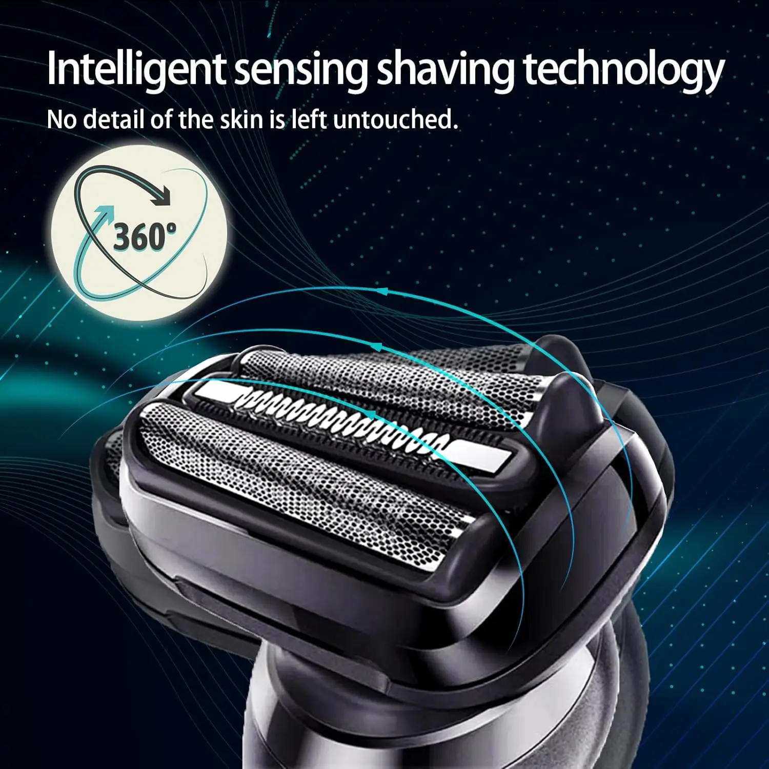 رأس بديل 53B لماكينة الحلاقة الكهربائية من سلسلة براون 5 و 6 5018s، 5020s، 5031s، 5035s، 5050cs، 6020s، 6072cc، 6090cc، 6040cs 6075cc #5