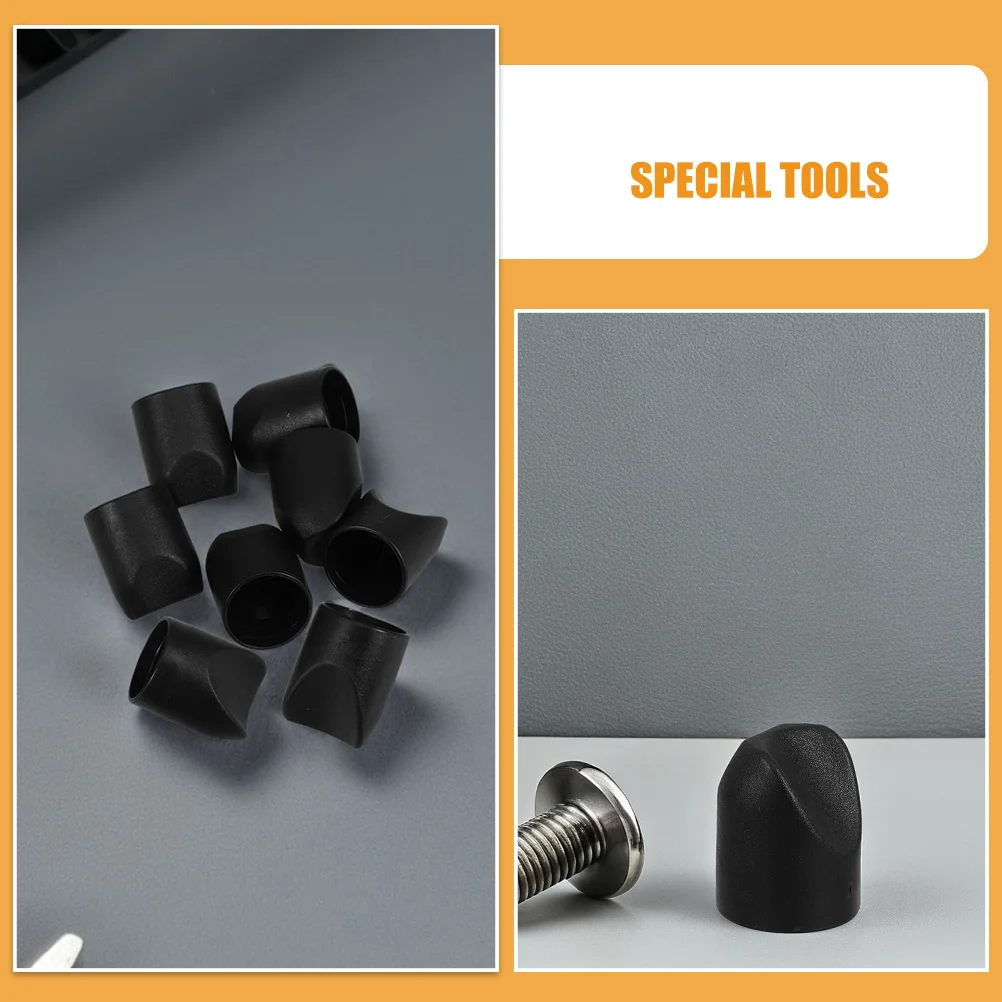 Tappi per gambe per sedie pieghevoli da 50 pezzi Tappi terminali per stabilizzatori in plastica resistente a forma di V Protezioni di ricambio non marmorizzate per imbottitura