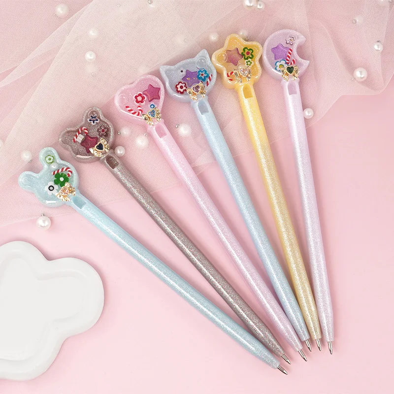 Ballpoint Pen Epoxy Resin Mold DIY Transparent Cute Pen Silicone Mould Set for Jewelry Casting Transparent Pen Holder Making