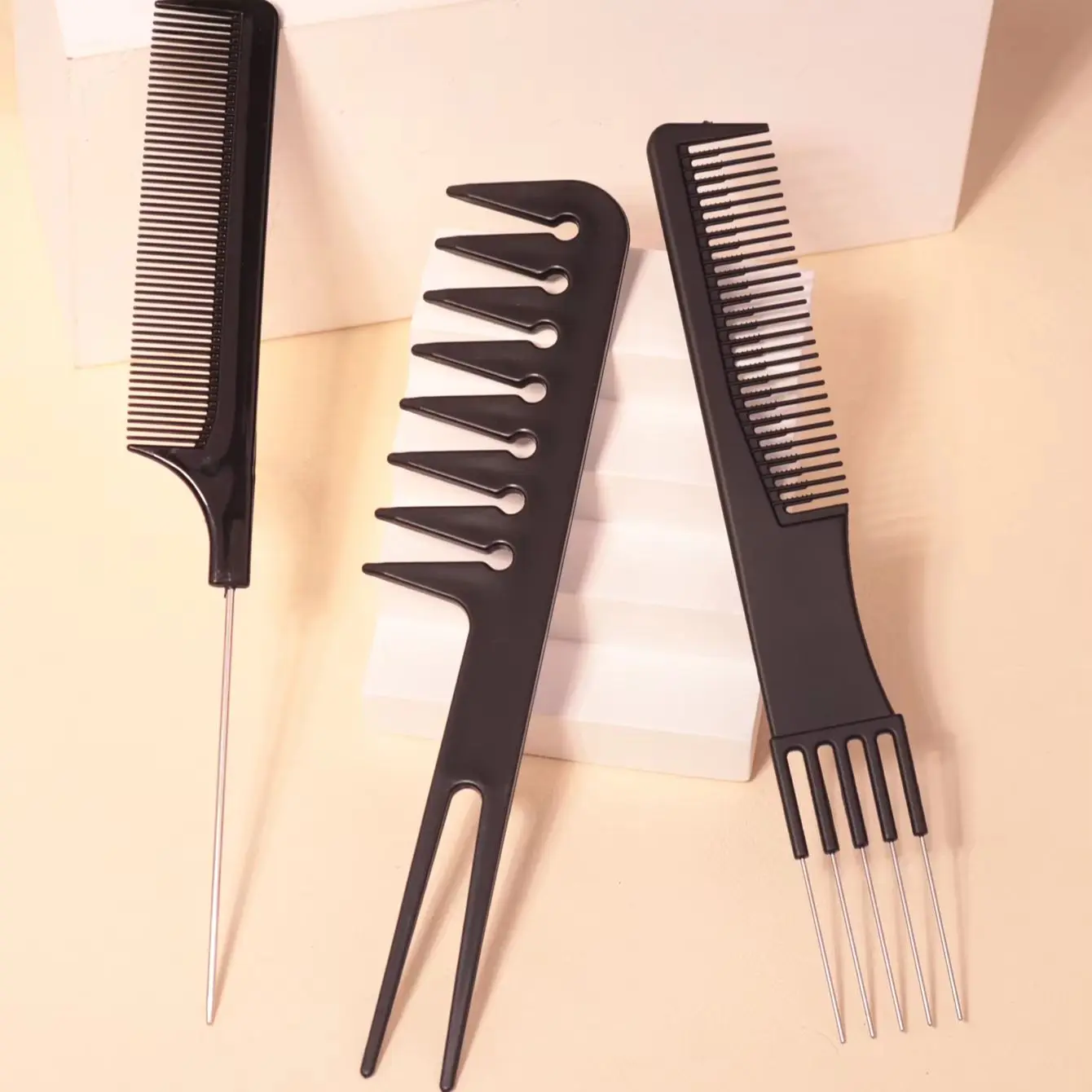 Professional Steel Needle Hair Pointed Tail Comb