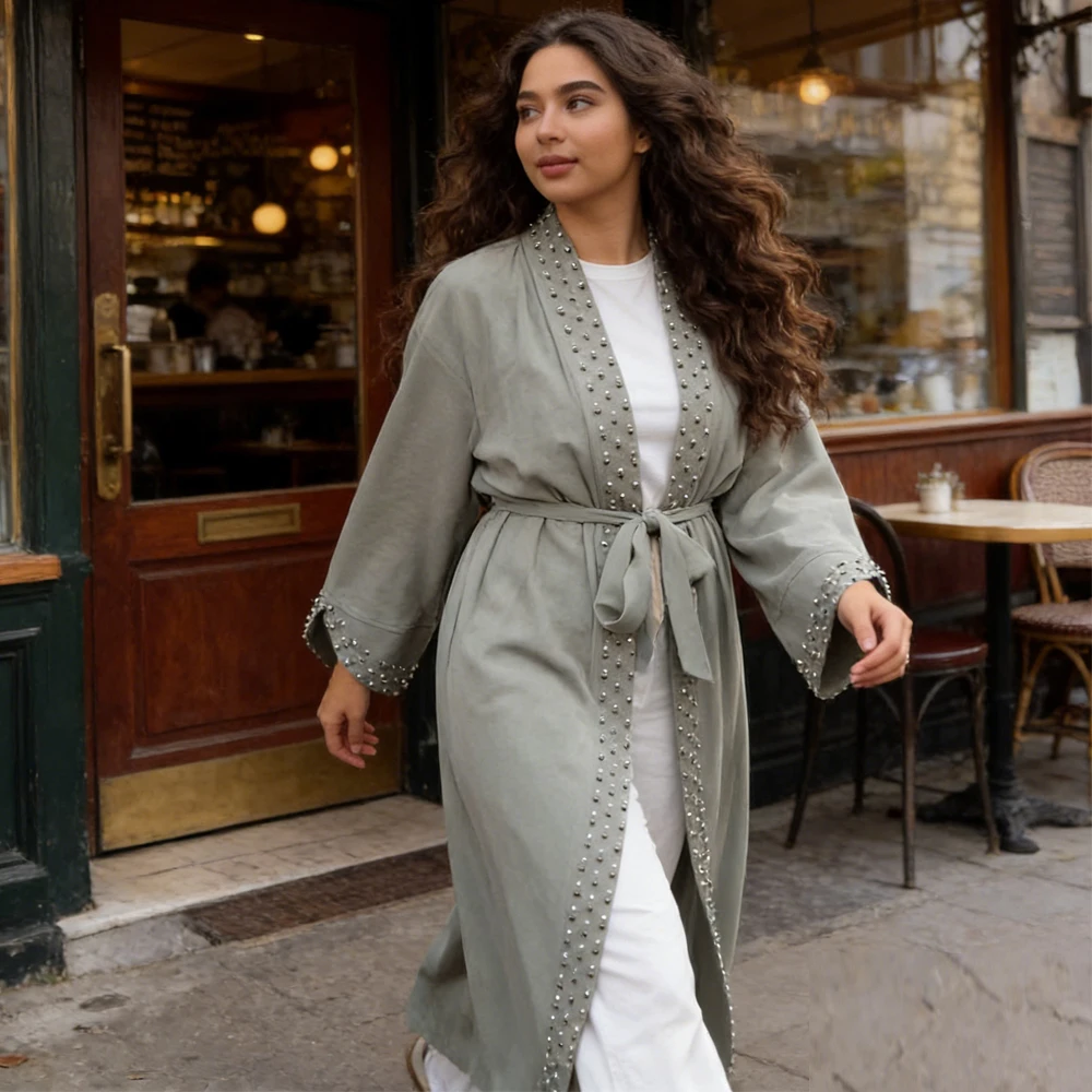 

Ramadan Eid Caftan Marocain Abaya Dubai Muslim Abayas for Women Kaftan Dress Islam Clothing Robe Femme Musulmane Vestidos Kebaya