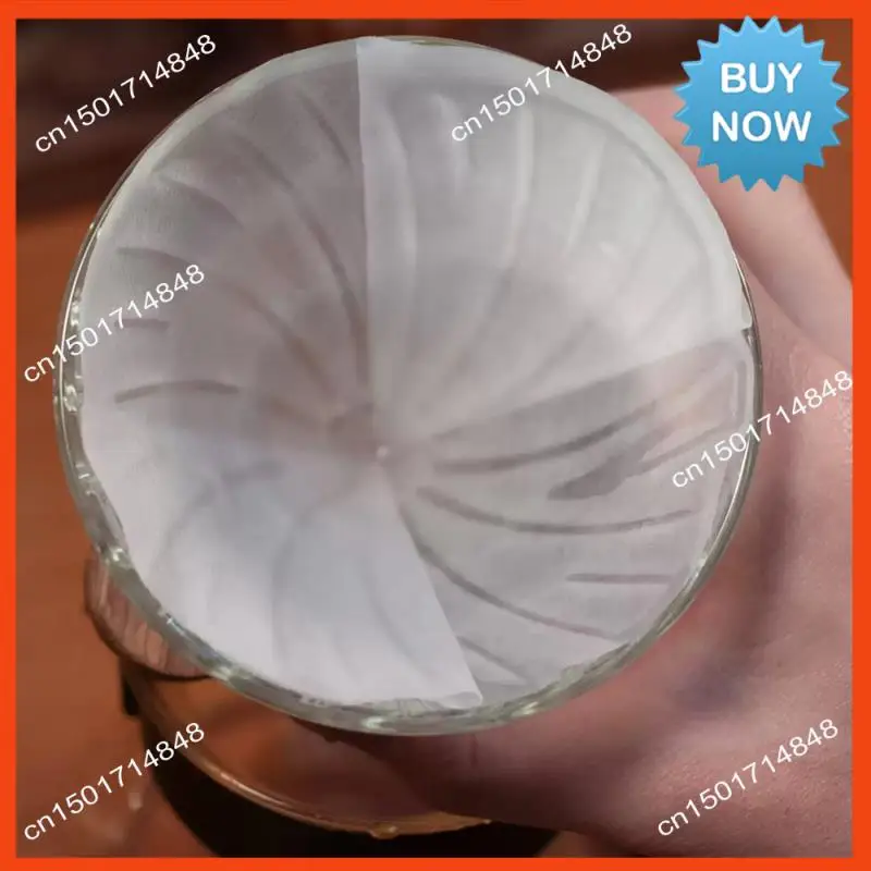 BISM 折り紙コーンデザインコーヒーフィルターカップ再利用可能な手淹れコーヒードリッパーストレーナー 155 ミリメートル濾紙透明