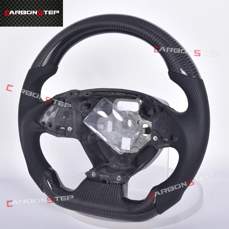 Carbon Fiber Steering Wheel For Chevrolet Corvette C7 Camaro SS ZL1 RPM Perforated Leather