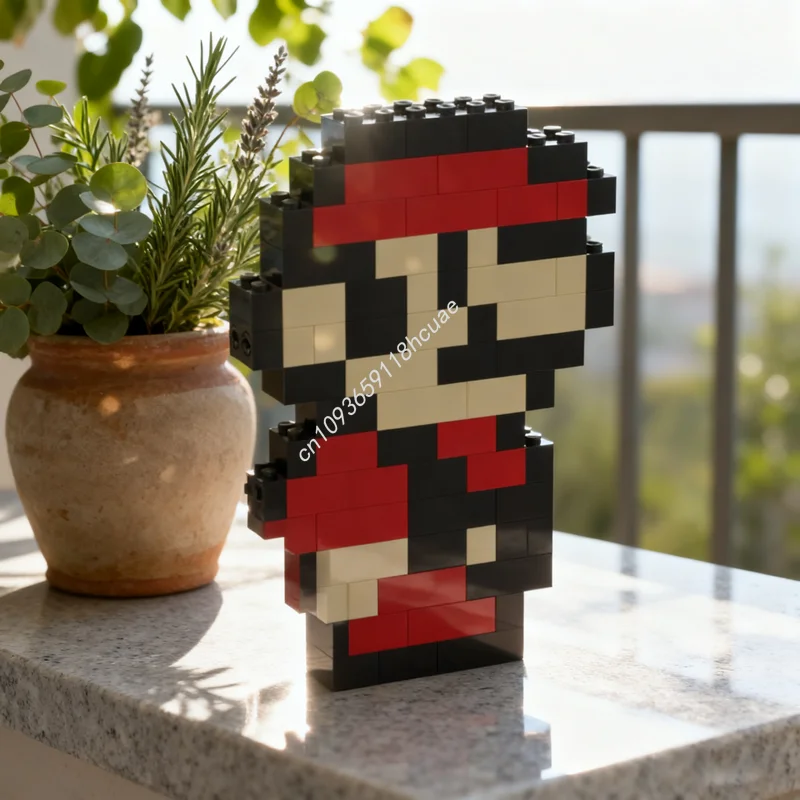 

90pcs MOC 8 Bit Mariosed Bros 3 Sprite Idle Model Building Blocks Architecture Christmas Gifts Assemble Toys Idea Kids Birthday