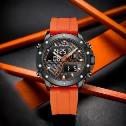 NAVIFORCE-Montre à quartz numérique analogique pour homme, horloge de sport militaire étanche, mode originale, 2023