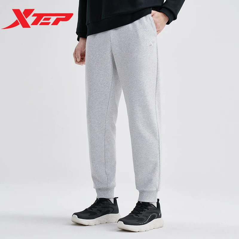 Xtep Knitting Trousers For Men 2024 Autumn Soft Pants Trendy Retro Comfortable Bottoms 876329630162