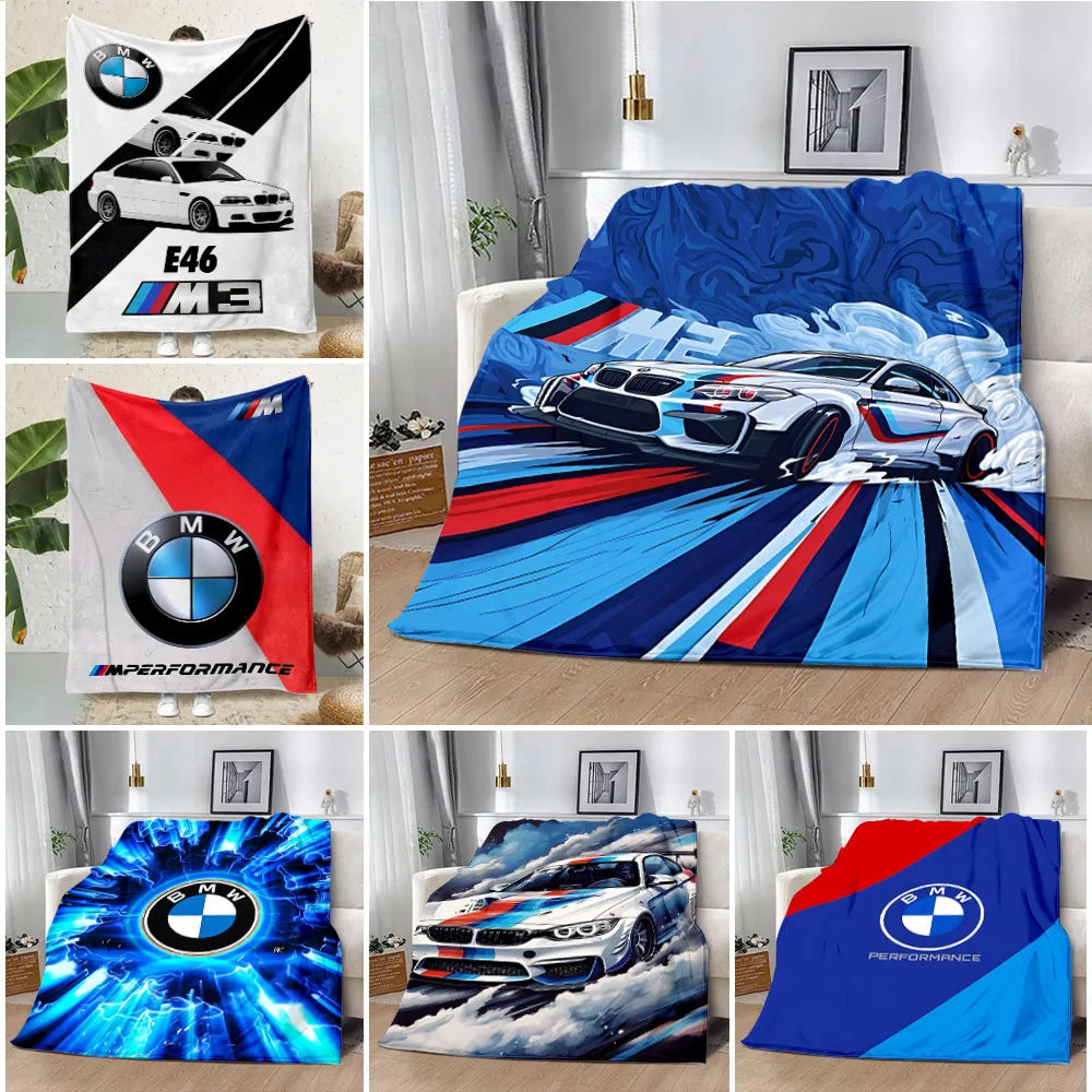 Luxury Sports Car Printed Blanket Picnic Blankets Warm Blanket Soft and Comfortable Blanket Home-B-BMWs-Travel Birthday Gift