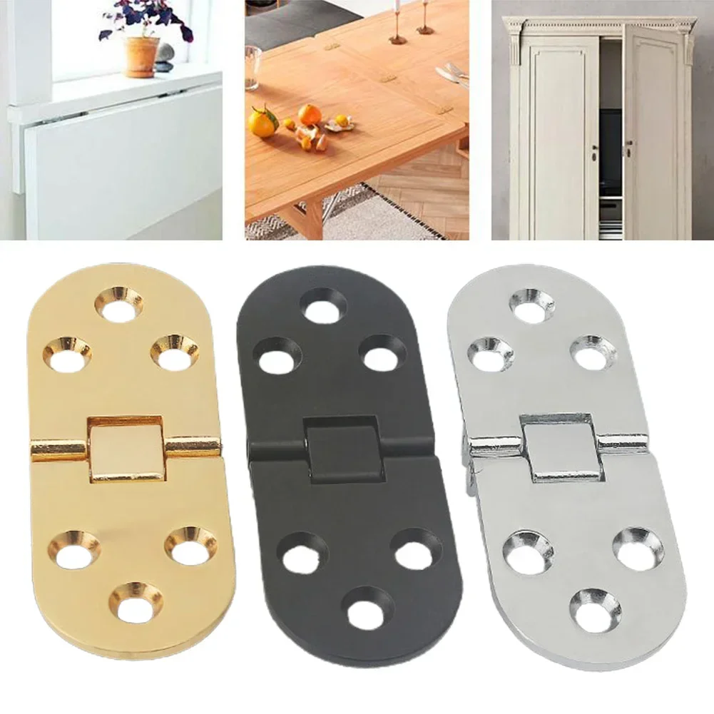 Porte a cerniera 1 X addensate per tavoli pieghevoli 180 ° controsoffitto pieghevole 1 pz 2mm 78*29mm oro nero in lega di zinco