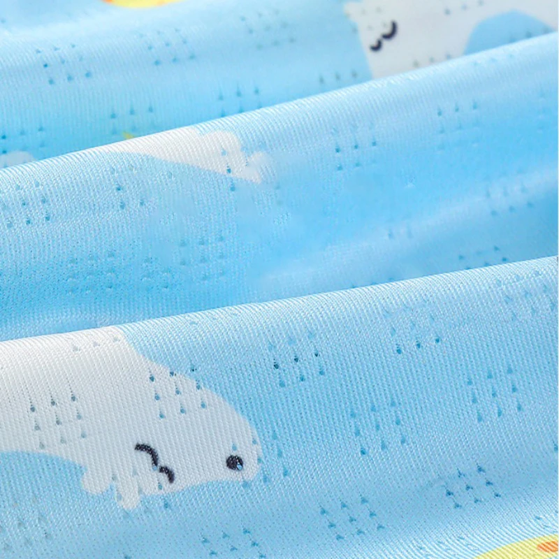4PCS Kids Boy Thin Breathable Cool Mesh Panties Student Soft Antibacterial Knickers 2+y Young Child Cute Cartoon Print Underwear image 6