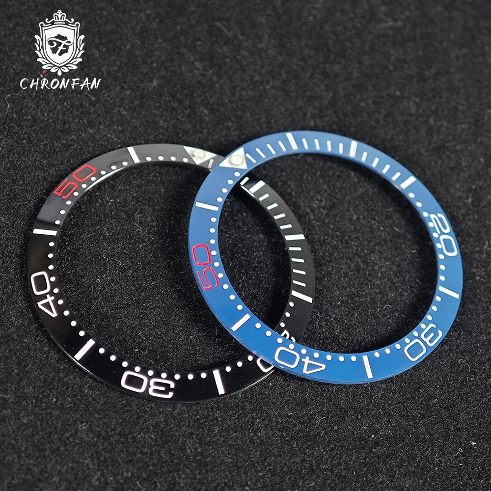 CHRONFA 38*30.5mm Ceramic For Sehorse/SUB Watch Bezel Insert Ring Slope NH35 NH34 GMT Diving Men DIY Watch Part Accessories image 5