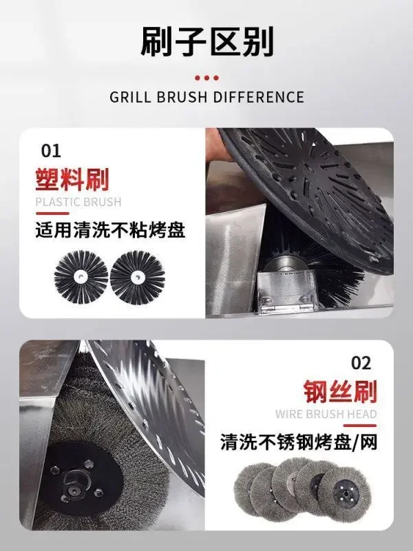 

Baking Pan Baking Mesh Brush Non-stick Baking Pan Machine Barbecue Sign Stainless Steel Barbecue Tool Full Set Of Grate Artifact