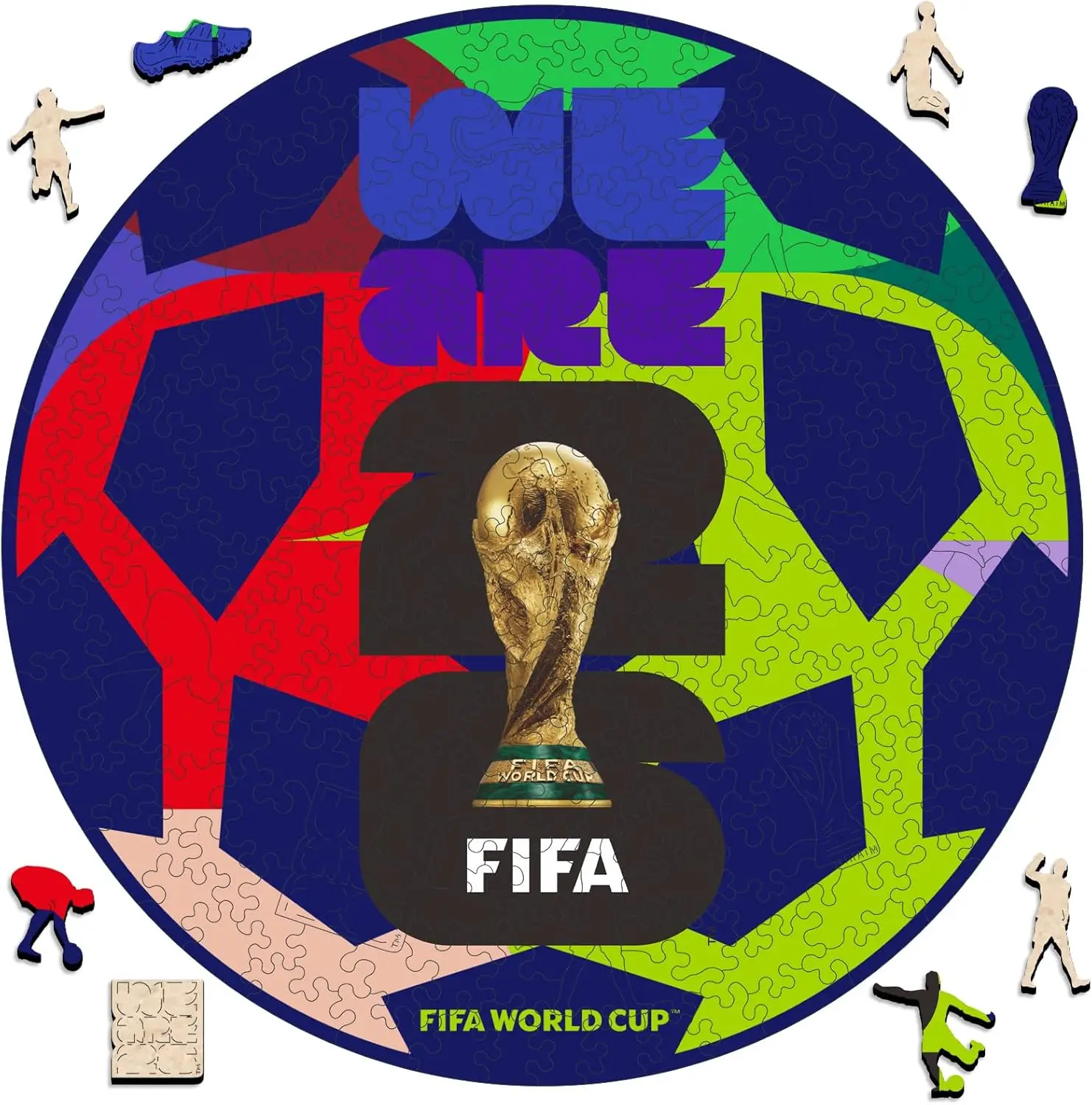 

FIFA World Cup 2026 Official 200 Pieces Edition Football Puzzle for Adults Wooden Soccer Puzzle Gifts Soccer Fans Collectible