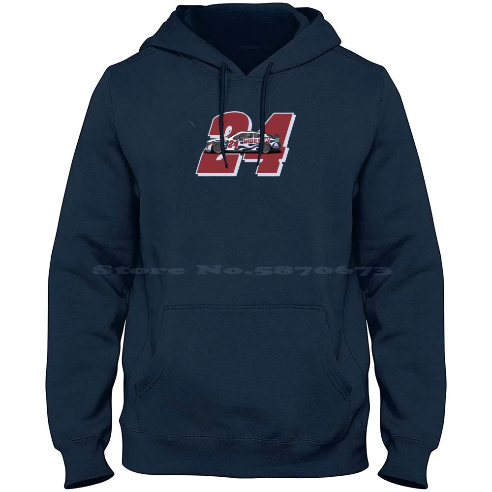 #24 Car William Byron 100% Cotton Hoodie T Shirt 24 Jeff Gordon William Byron Rainbow Stock Car Cars Champion Jimmie Johnson