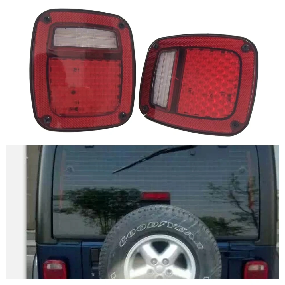 TJ Taillight LED  Rear Lamps Brake Reverse light US VERSION For Jeep Wrangler TJ 1997-2006  J204 LantSun