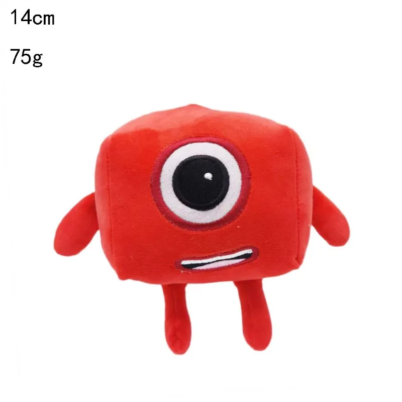 Numberblocks juguete de peluche de 30cm, almohada de tiro periférica de dibujos animados, muñeca Kawaii suave, juguete de peluche, decoración, regalo de Navidad, colección