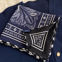 Double Sided 100% Silk Scarf Shawl Classic Prints Womens 90 Silk Scarf Neckerchief