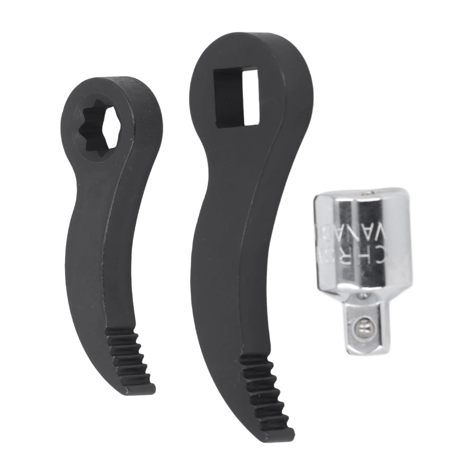 

Pry Bar Wrench Adaptor Heads Set Serrated Powerful Compact Adjustable Leverage Adapter Head Tools Kit for Tight Spaces