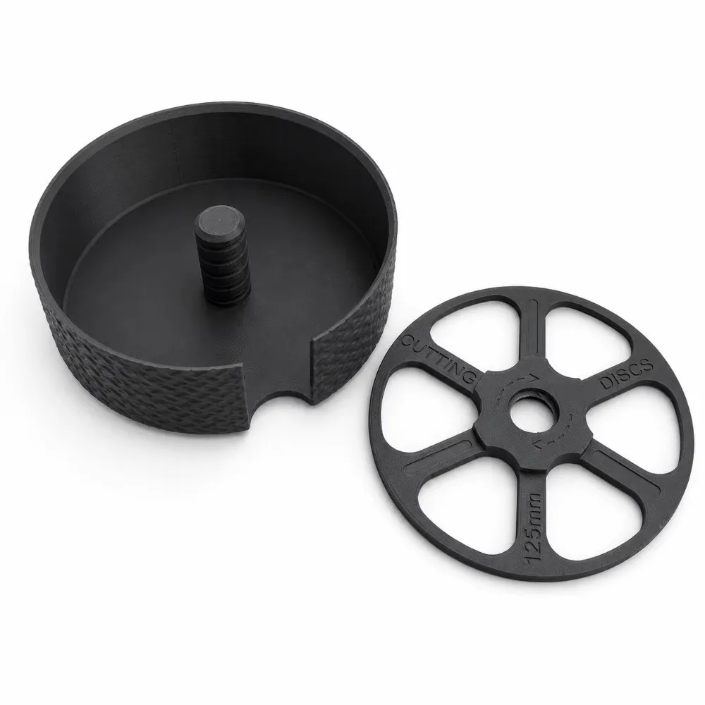 Protective Case Cutting Disc Storage Box Screw Locking Lid Stackable Cutting Disc Organizer Threaded Post