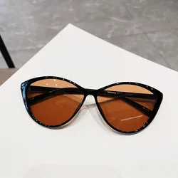 Gafas De Sol De ojo De gato con montura grande para mujer, diseñador De marca, Gafas De Sol De moda para mujer, Gafas clásicas Vintage, Gafas De Sol UV400