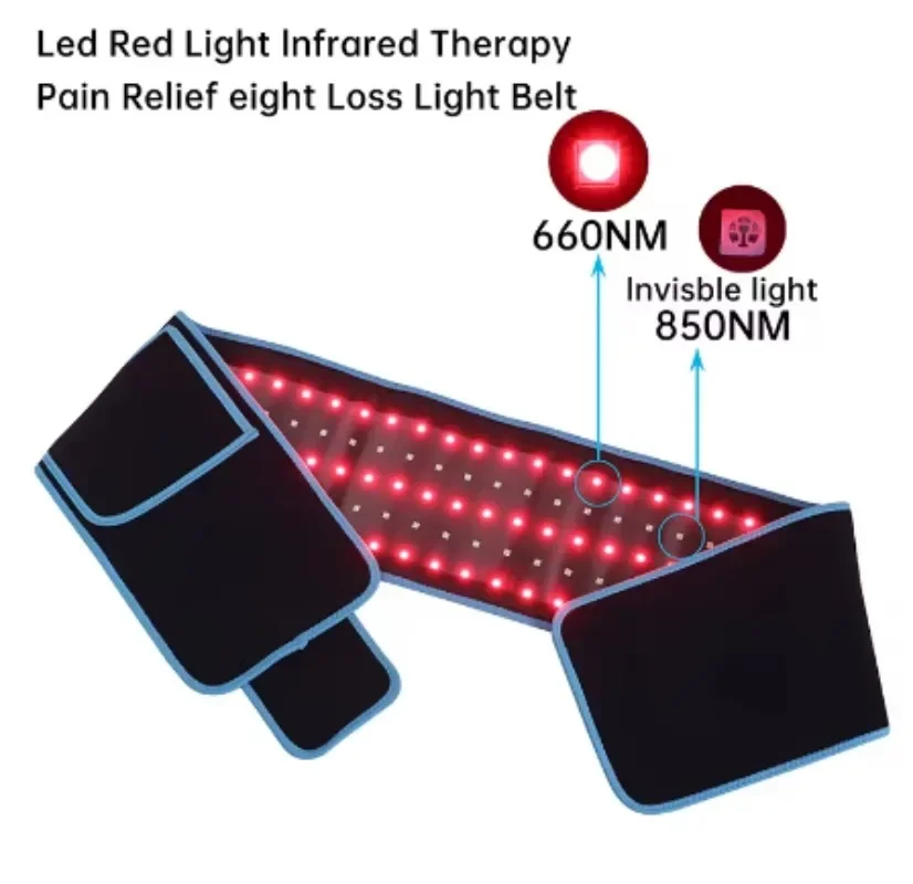 Relaxation Therapy Machine 660&850&940NM RED Light Therapy Belt Back Pain Relief Wrap Burn Fat Device Slimming Machine