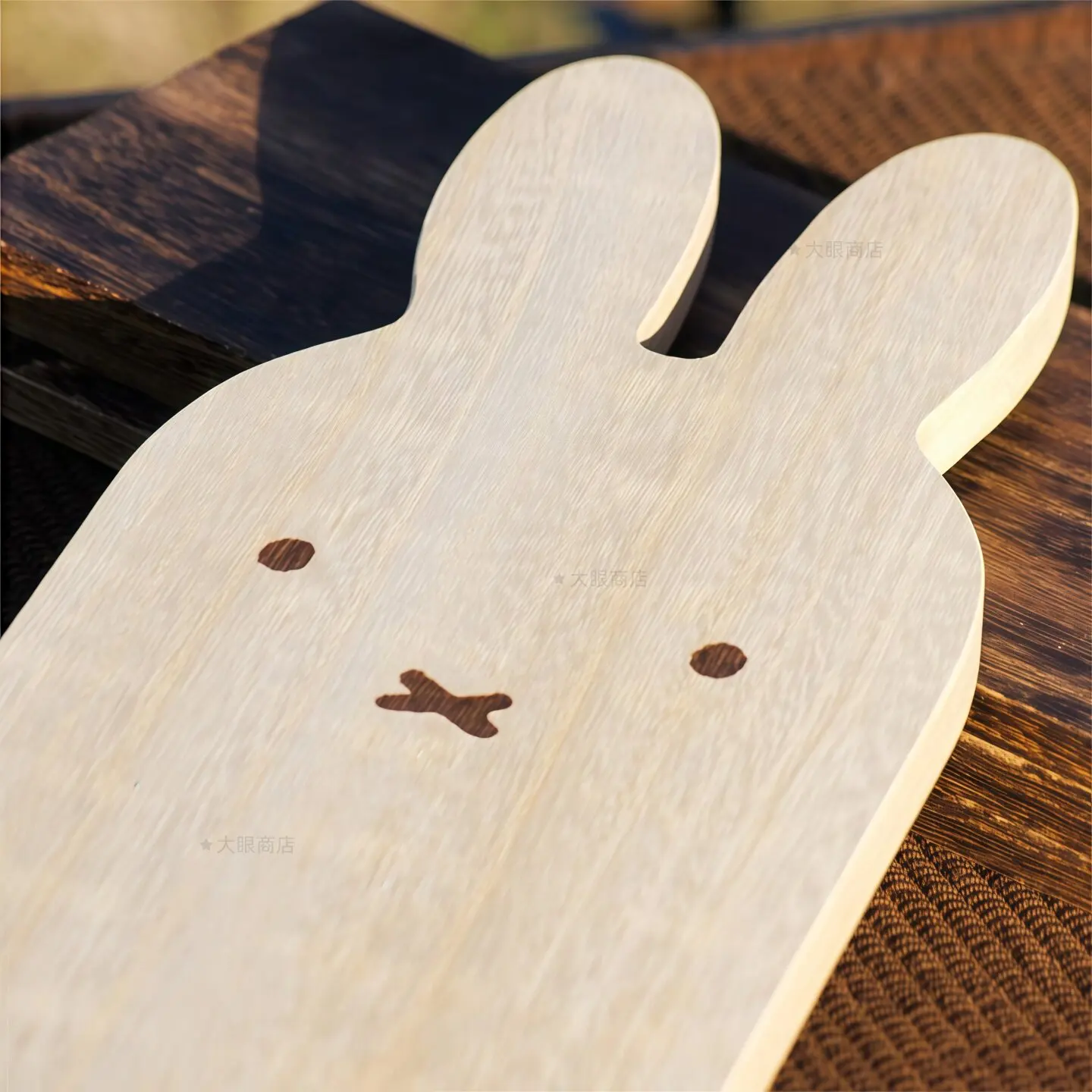 Cute Lovely Miffy Solid Wood Cutting Board Cartoon Wooden Kitchen Chopping Board Anti Slip Food Prep Board for Household Cooking