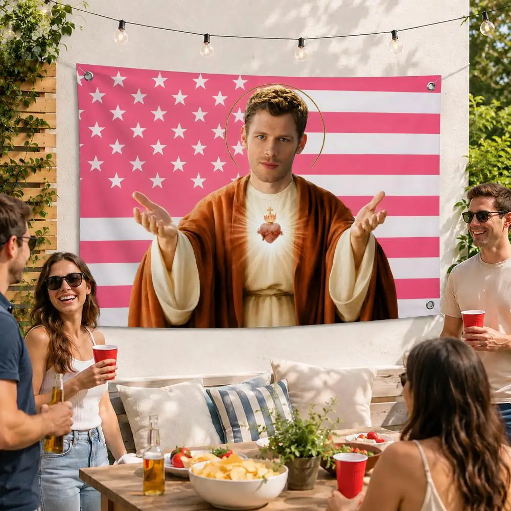 Joseph Morgan Actor Popular Flags For Outdoor Party Home Living Room Bar Bedroom Decoration Soft Durable Tapestry Skin-friendly