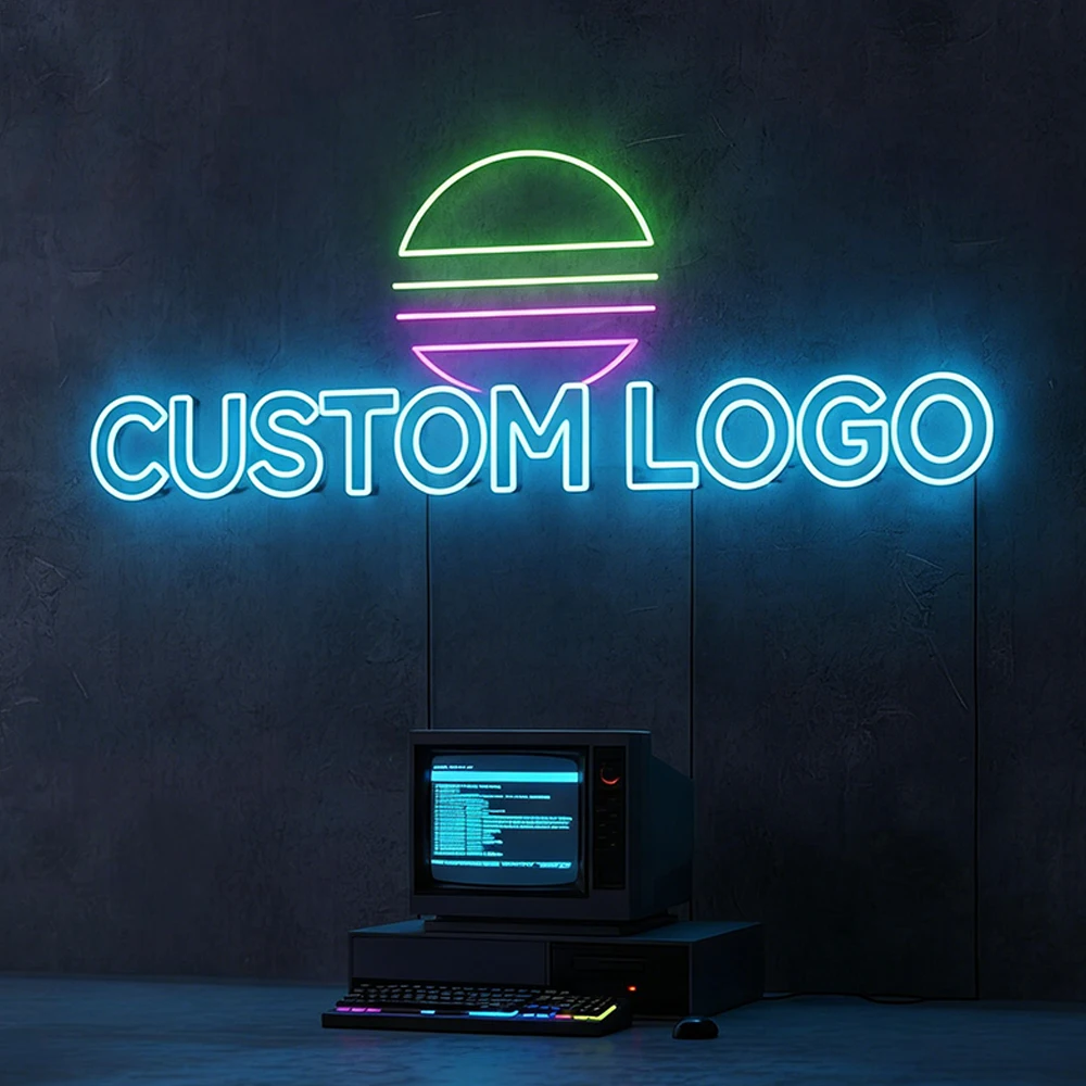 

Неоновая вывеска на заказ, персонализированная акриловая вывеска, светящийся логотип, светодиодная вывеска для бара, вечеринки, дня рождения, маникюрного салона, декор для стен, ночник