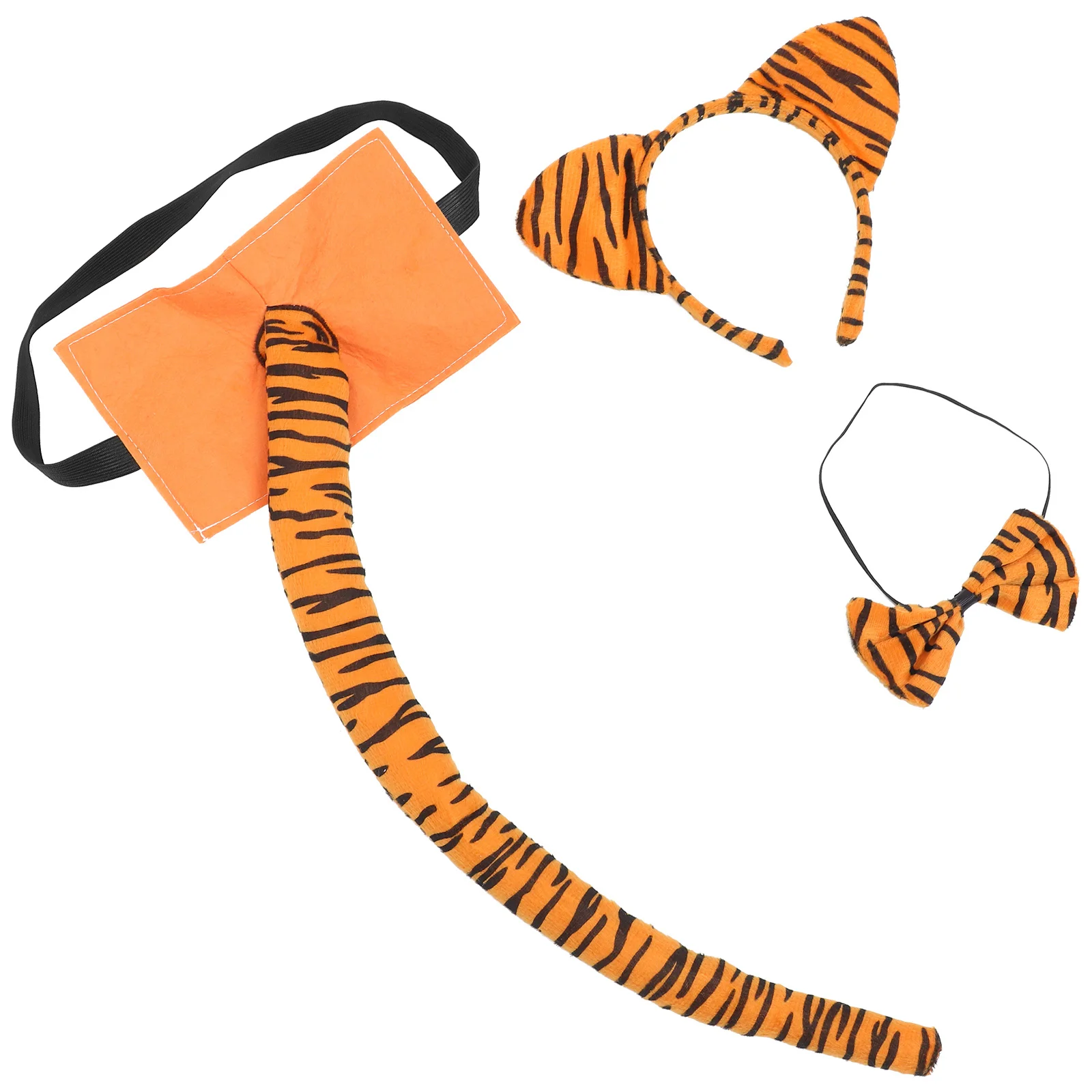 1 セット タイガー コスチューム セット ユニークなデザイン 快適 軽量 調整可能 子供用 フェスティバル パーティー ハロウィン コスプレ 小道具 装飾