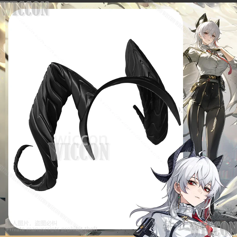 

Game Wuthering Waves Cosplay Zani Anime 3D Sexy Devil Headband Props Simulation Sheep Horn Women Cos Carnival Outfit Customized