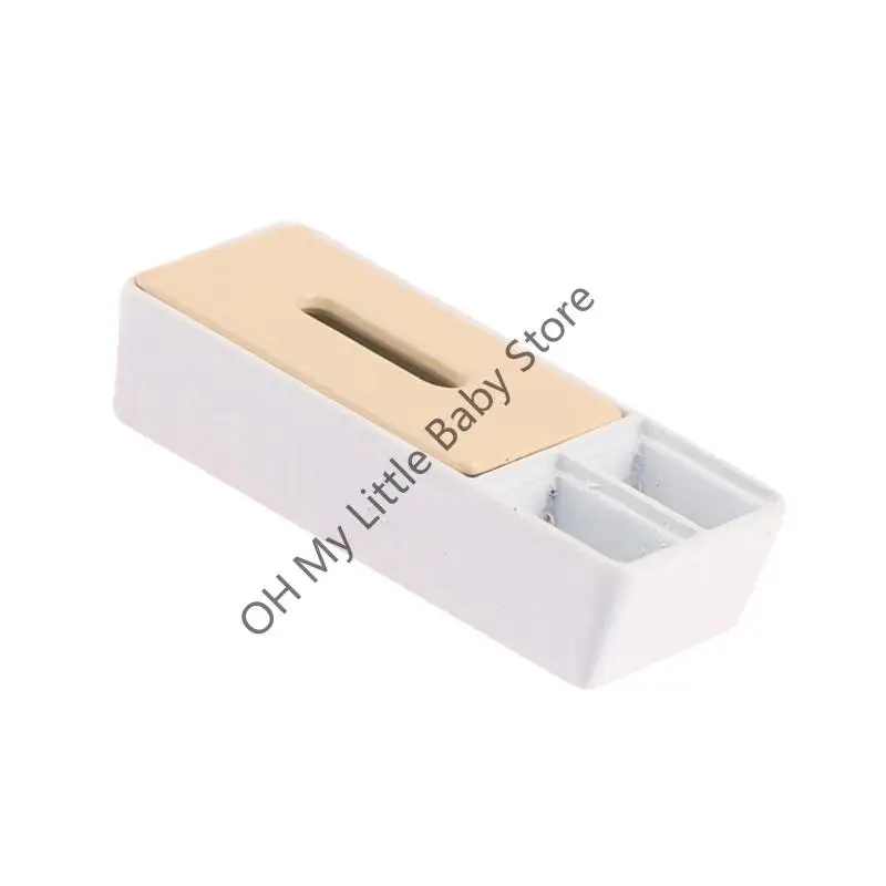 M76C Miniature Tissue Box Holder Plastic Doll House Scene Scene Scene Scene Scene Scene
