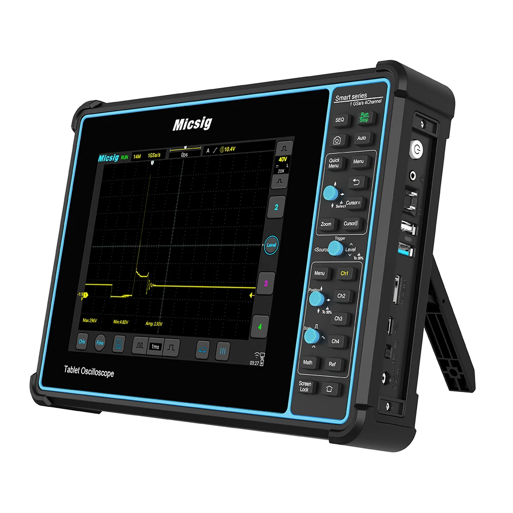 Micsig SATO 1004 Digital Oscilloscope 4 channels 100Mhz Oscilloscope For Portable Automobile Oscilloscope Touch Screen sato 1004