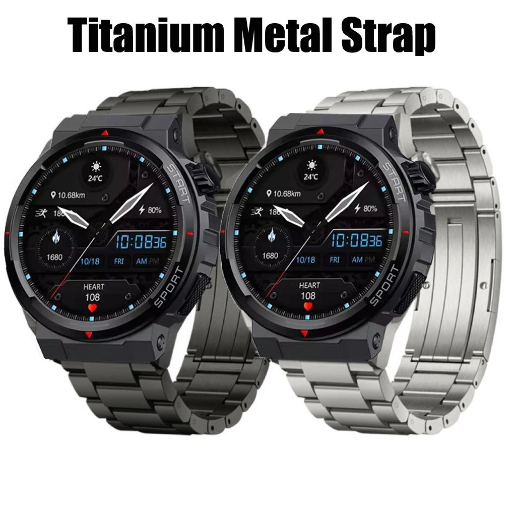 

Titanium Metal Strap for Zeblaze Ares 3 Plus Luxury Business Bracelet Wristband Ultimate Link Bracelet for Ares3 Plus Titan Band