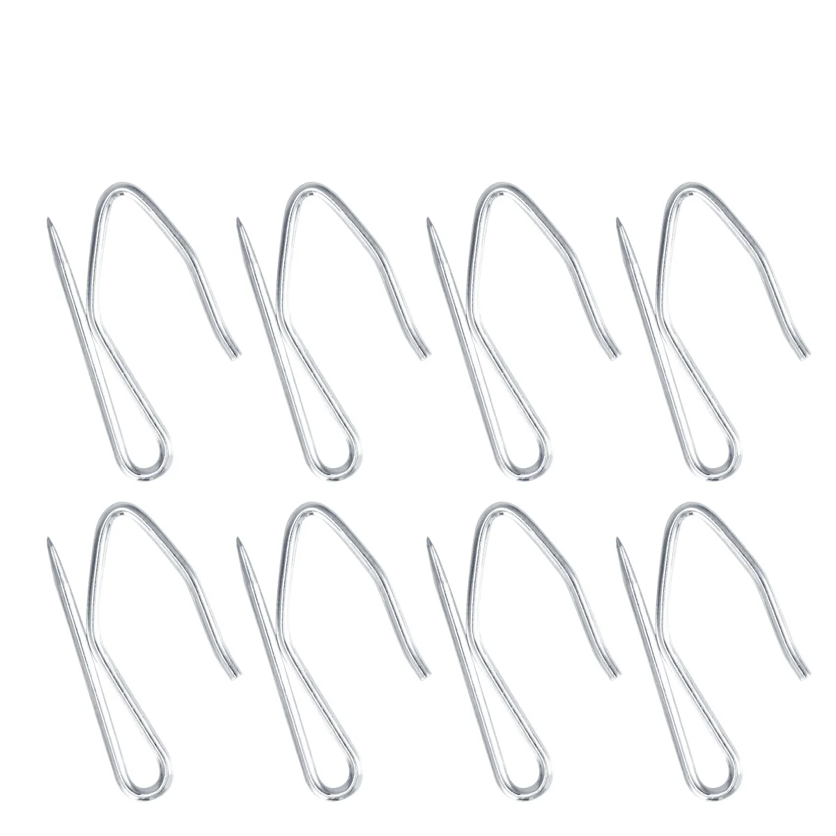 

100Pcs Curtain Hooks S-Shaped Metal Hanging Hanger for Window Door Shower Curtains Premium Rustless Strong Support with Pin