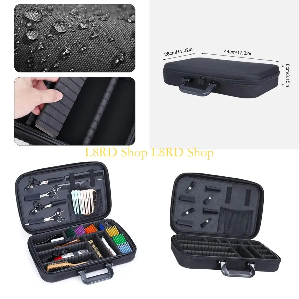 

L8RD Practical Hair Styling Box For Everyday Use And Travel Dryer Curler And Straightener Barber Supplies Carryling Case