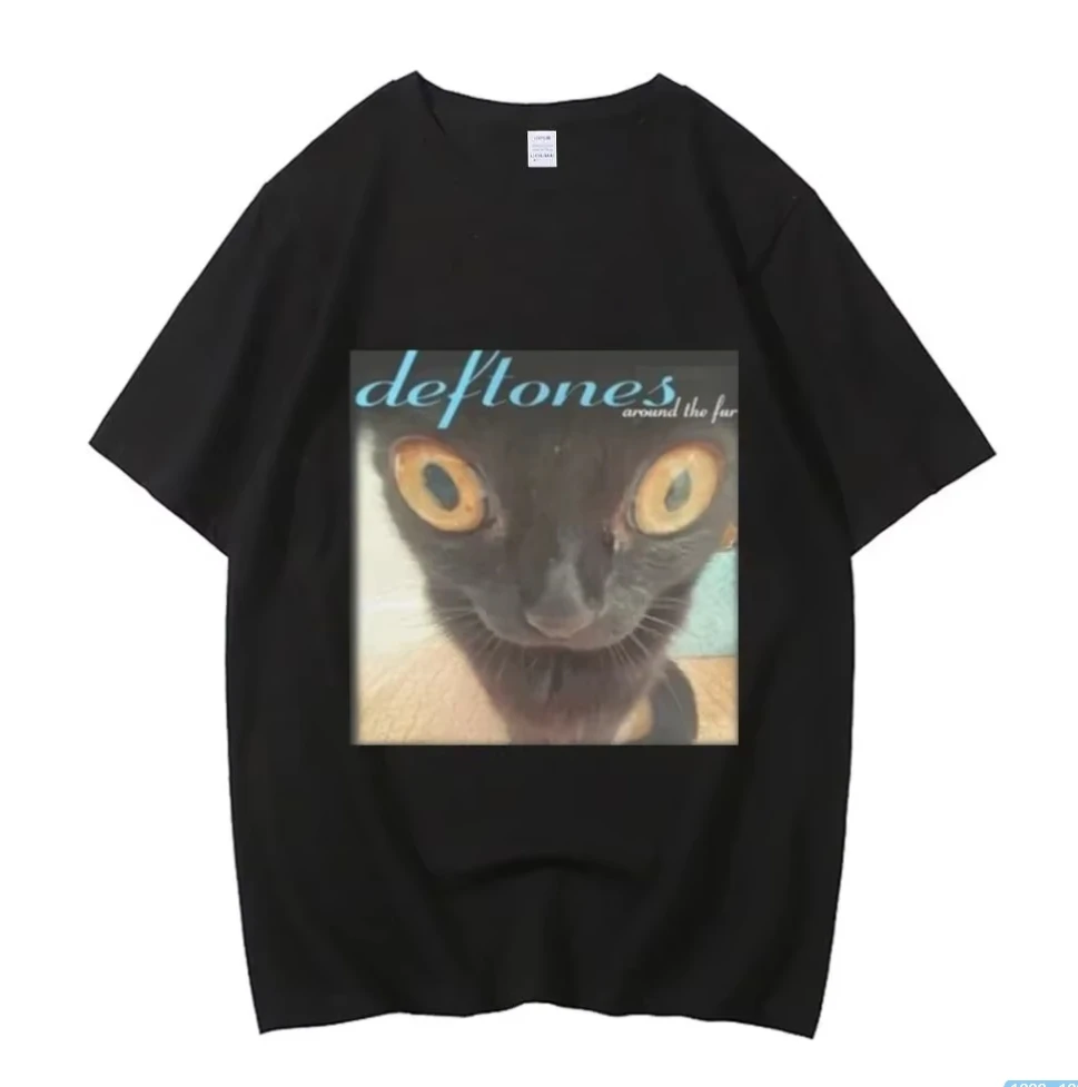 

Horror Deftones Skull T Shirt Men Harajuku Gothic Black Tee Shirt Summer Boys Girls Streetwear Japanese Vintage Loose T-shirts