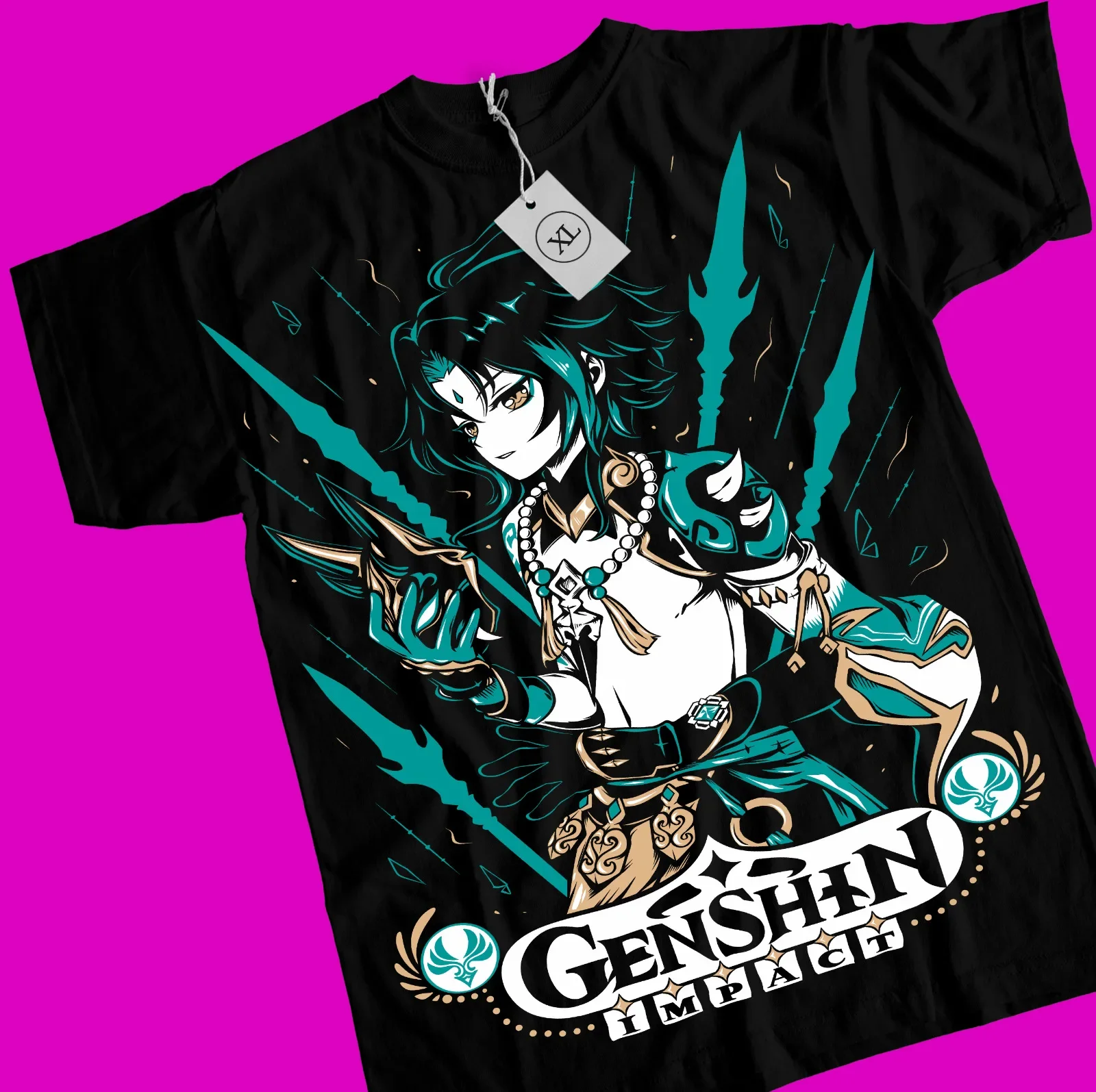 Xiao Genshin Impact T-shirt Anime Manga Shirt T-shirt