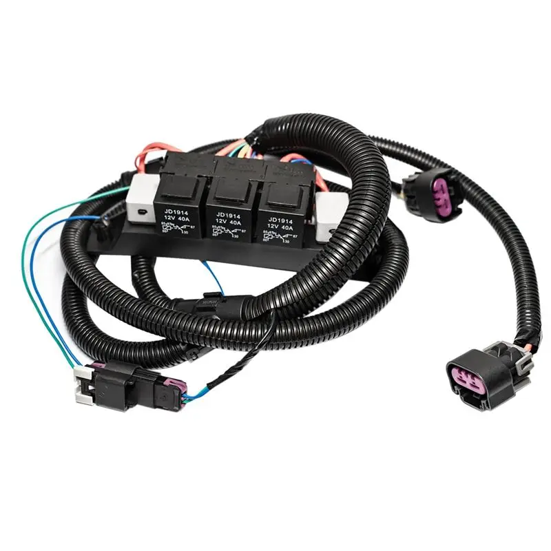 A30F-Electric Dual Fan Control Wiring Harness 674-00923 67400923 For Silverado Suburban Tahoe GMC Sierra Yukon