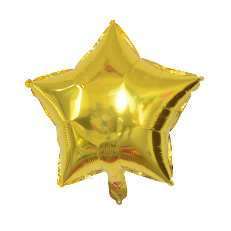 2pcs 18 Inch Solid Color Stars Birthday Party Decoration Wholesale Scene Layout Five-pointed Star Aluminum Balloon