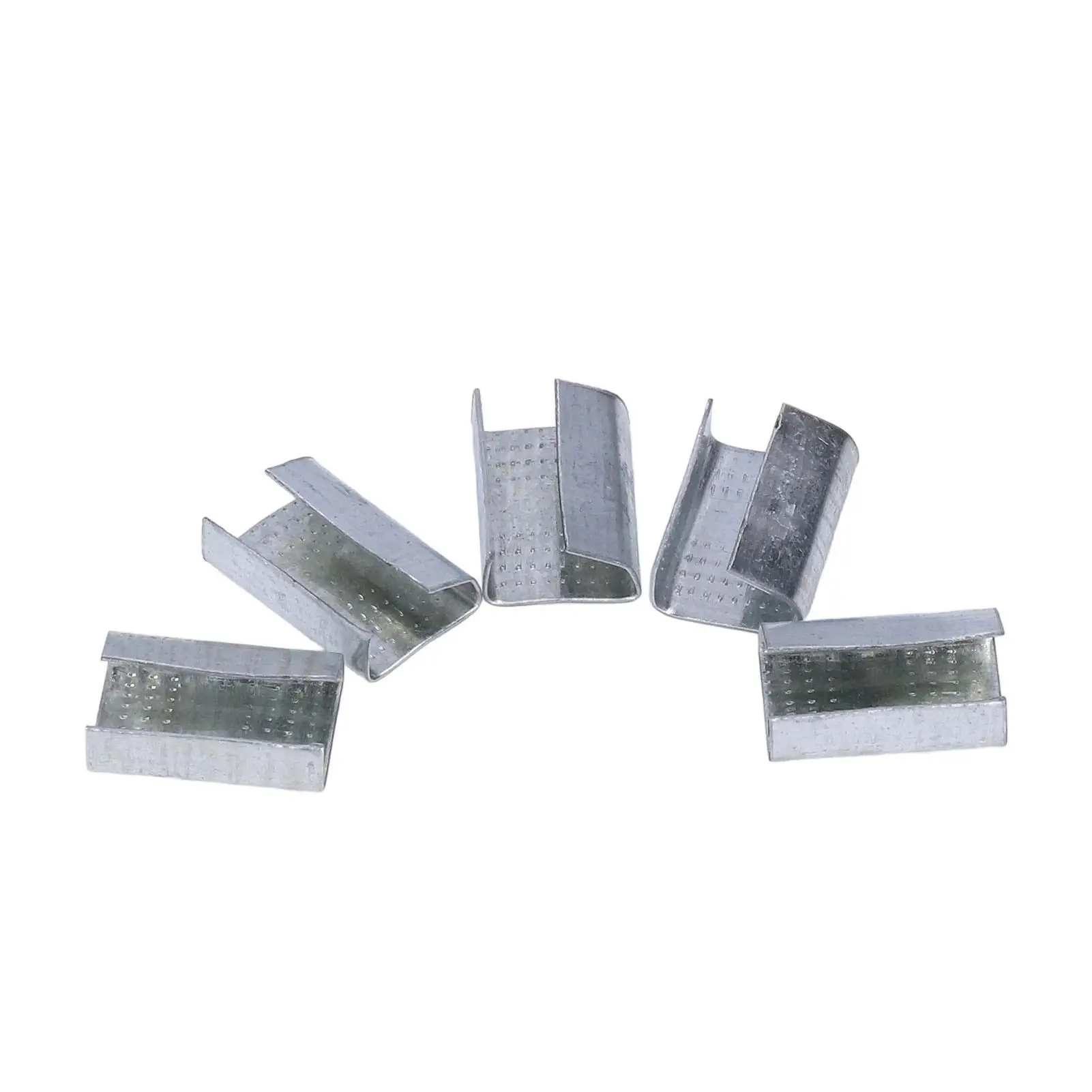 Galvanized Steel Strapping Buckle for 16mm PET Strap Packaging Seals Power Tool