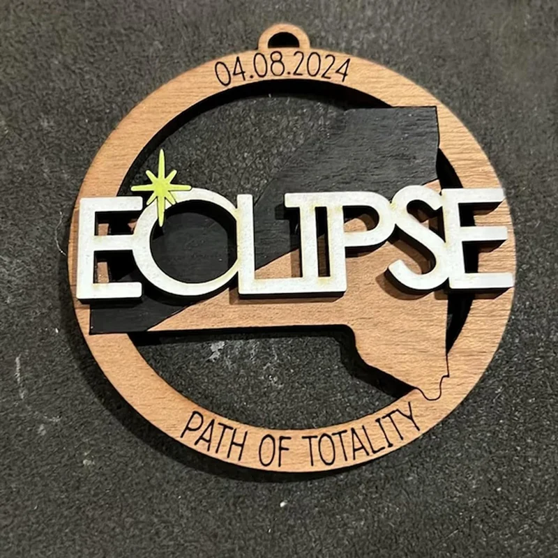 تذكار الكسوف الشمسي ، زخارف معلقة زخرفية ، مجموعة من 3 هدايا ،